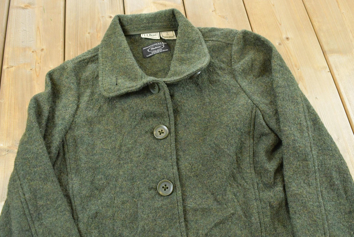 Vintage 2000s L.L. Bean Wool Bellandi Italian Fabric Shacket Women's M / Y2K Outdoor / Streetwear / Layering