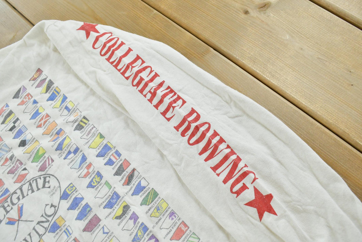 Vintage 2000s Collegiate Rowing Crew Long Sleeve T-Shirt Men's M