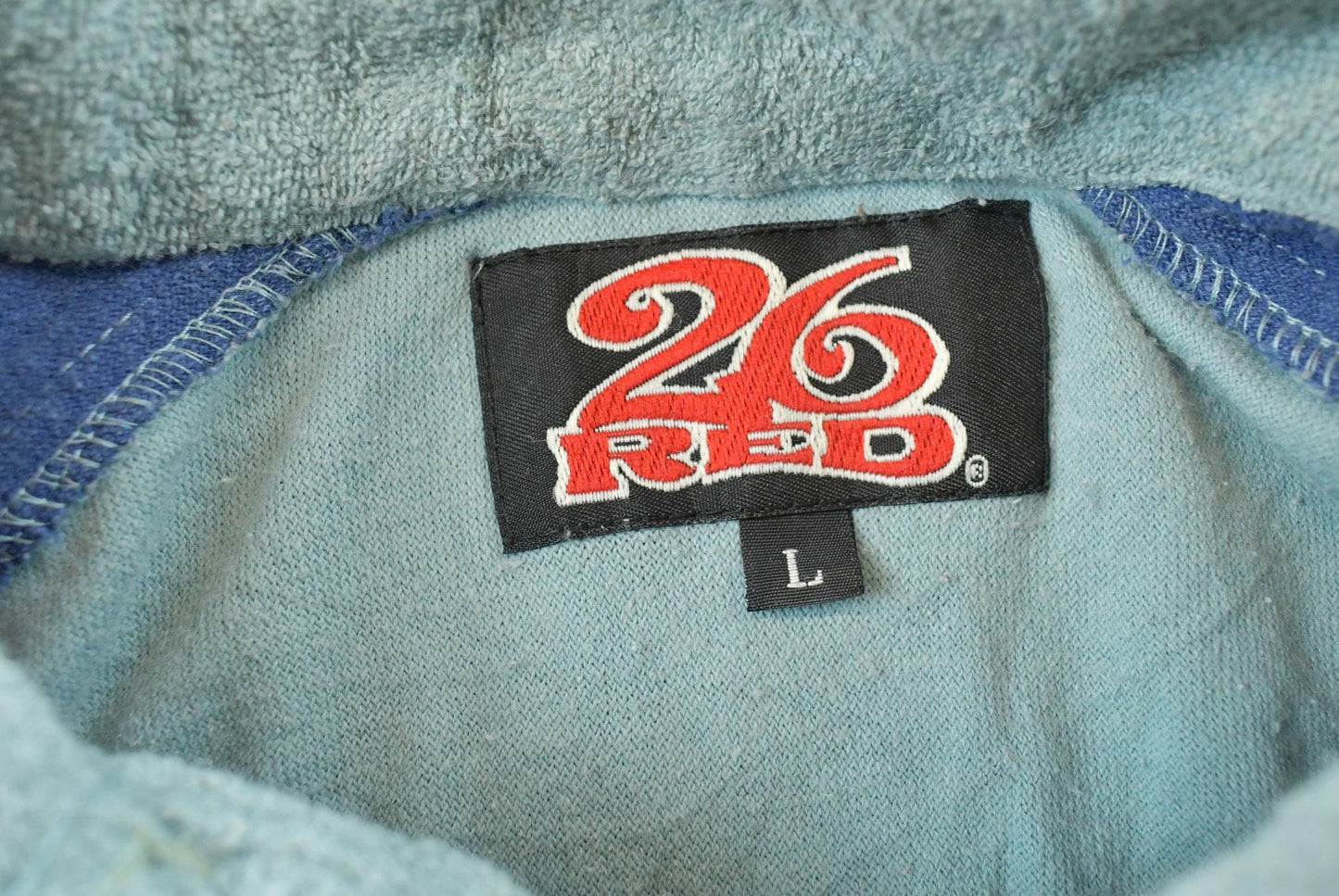 Vintage 1990s 26 Red Quarter Zip Terry Cloth Collared T-Shirt Mens XL