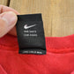 Vintage 1990s Nike Team Center Swoosh Chenille Spellout Patch Crewneck Sweater Men's 2XL