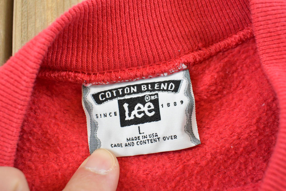 Vintage 1996 Lee Cotton Blend Behold Jesus The Lord Crewneck Sweatshirt Men's M