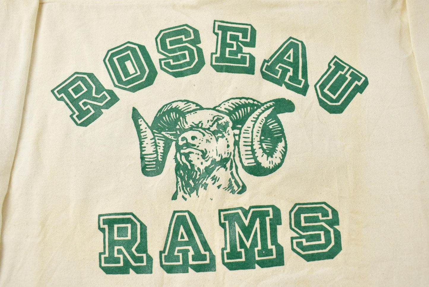 Vintage 1970s Roseau Rams Raglan Football Jersey T-Shirt Men's Large