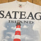 Vintage 1990s Assateague Island AOP Souvenir Crewneck Sweatshirt Mens L