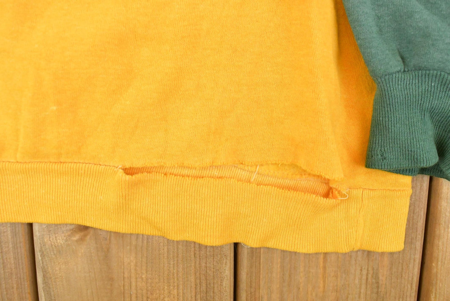 Vintage 1960s Sportswear Quality Knit Blank Thrashed Crewneck Sweatshirt Men's 2XS Men's 2XL