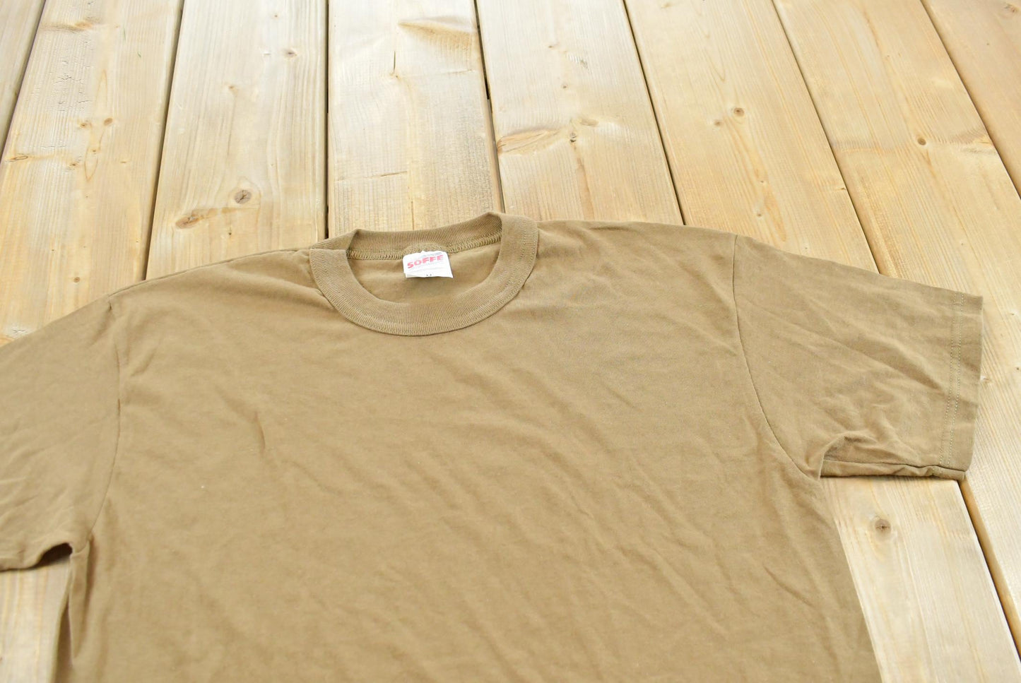 Vintage 1990s Blank Brown T-Shirt Men's M