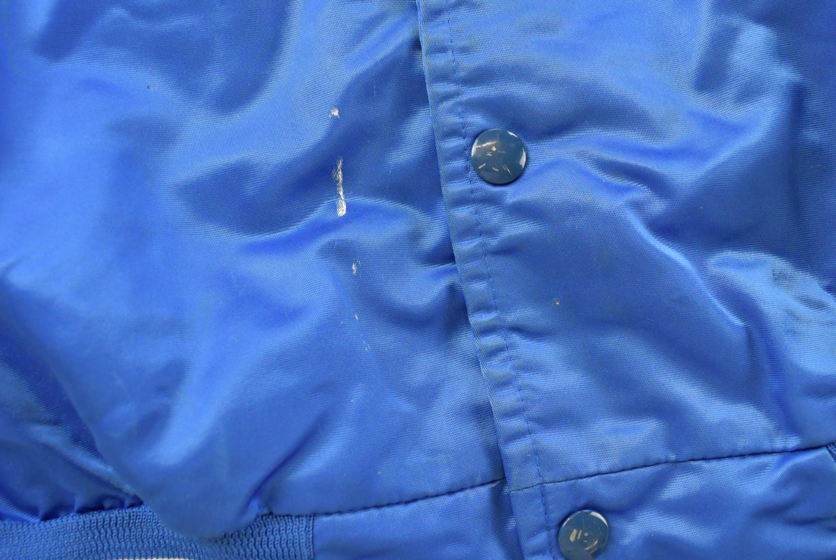 Vintage 1980s Indianapolis Colts NFL Locker Line Satin Bomber Jacket Men's XL