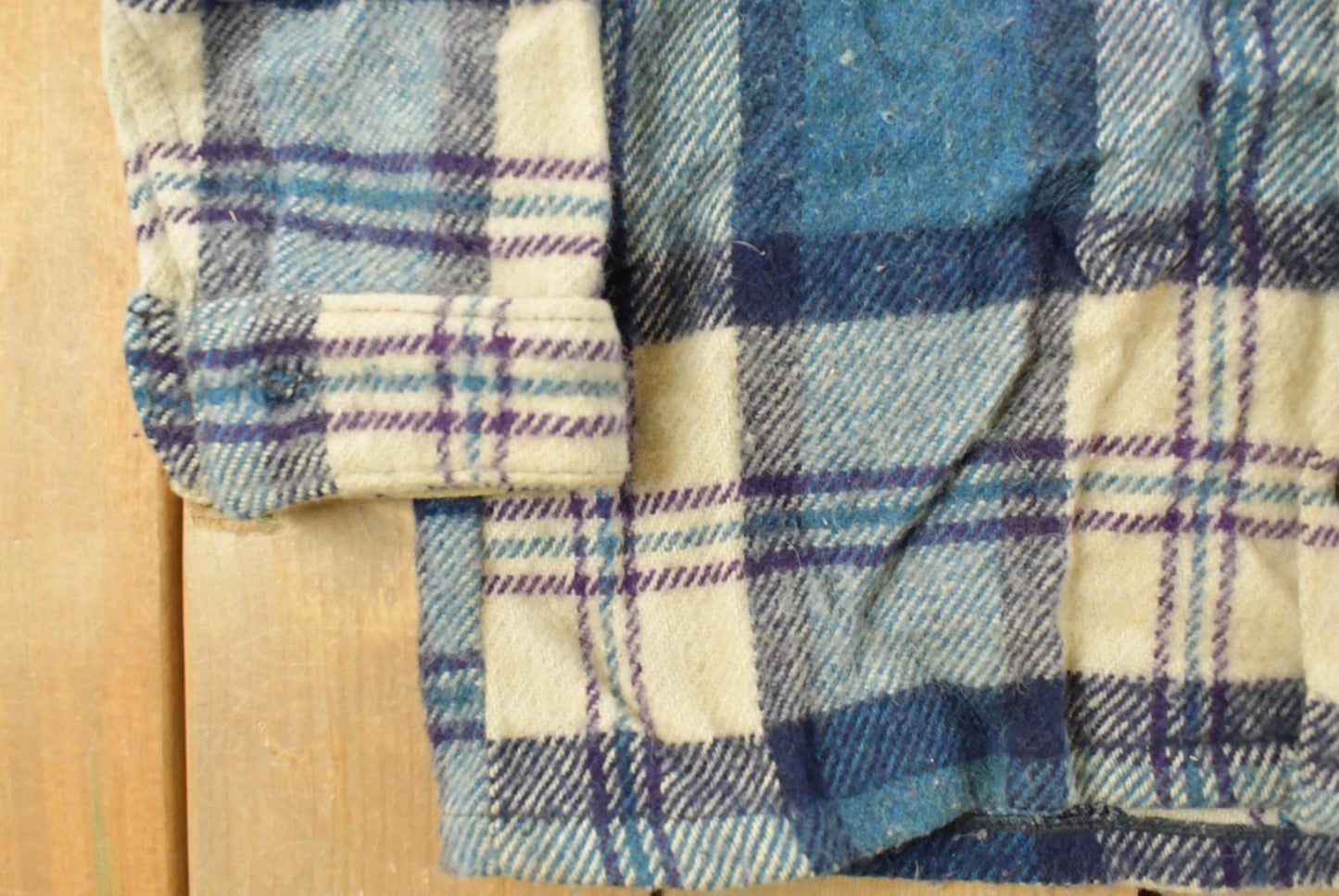 Vintage 1980s Bell Shirt Flannel Shirt Jacket Men's Small