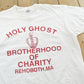 Vintage 1990s Holy Ghost Brotherhood of Charity Massachusetts T-Shirt Mens L