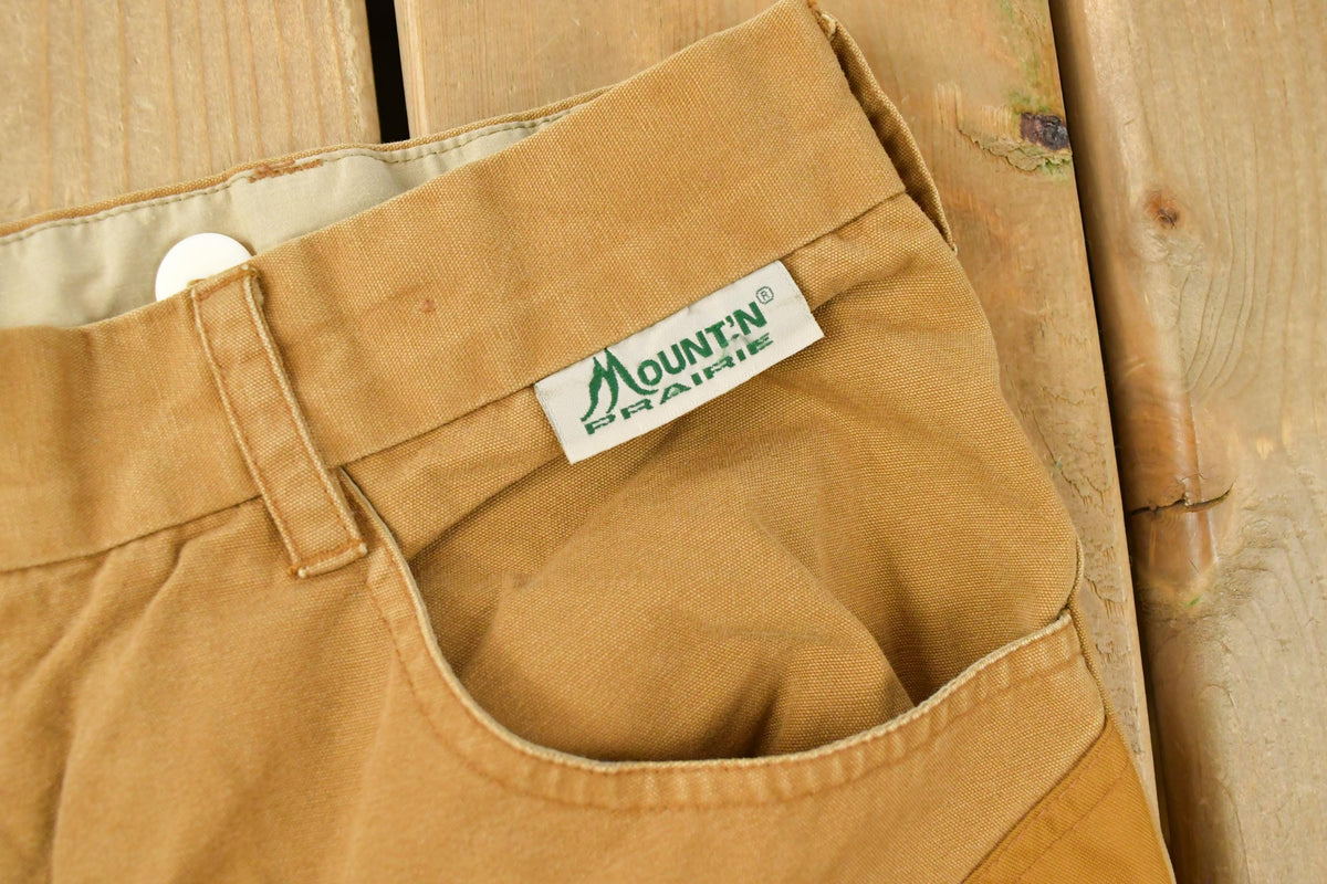Vintage 1980s Mount'n Prarie Hunting Brush Pants Men's 33 x 30