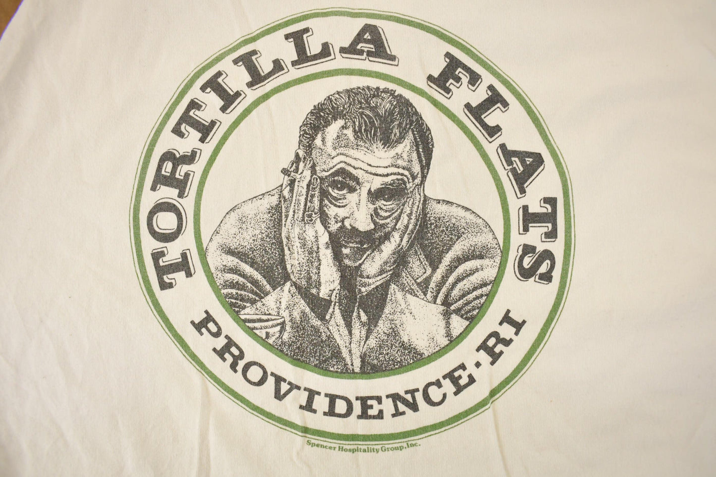 Vintage 1990's Tortilla Flats Rhode Island Promo Graphic Henley Long Sleeve T-Shirt Men's Large