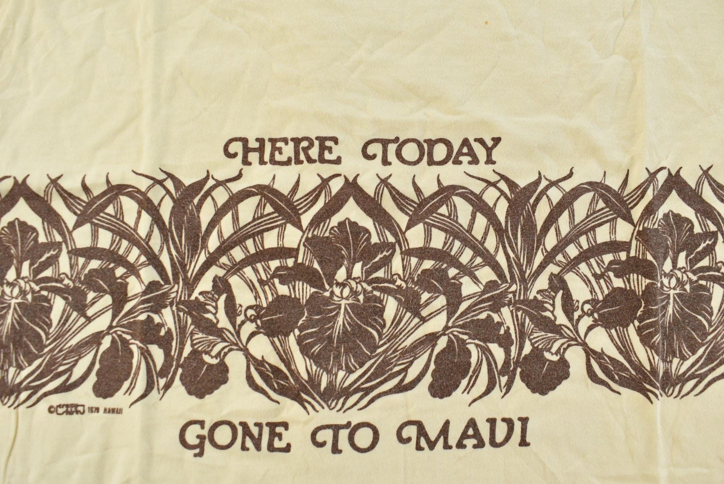 Vintage 1980s Maui Hawaii Graphic Souvenir T-Shirt Men's XL