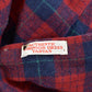Vintage 1970s Pendleton Wool Flannel Board Shirt Men's M / Loop Collar True Vintage / 70s Robinson Dress Tartan / Made in USA
