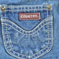 Vintage 1980s Country Denim Western Vest Men's XS