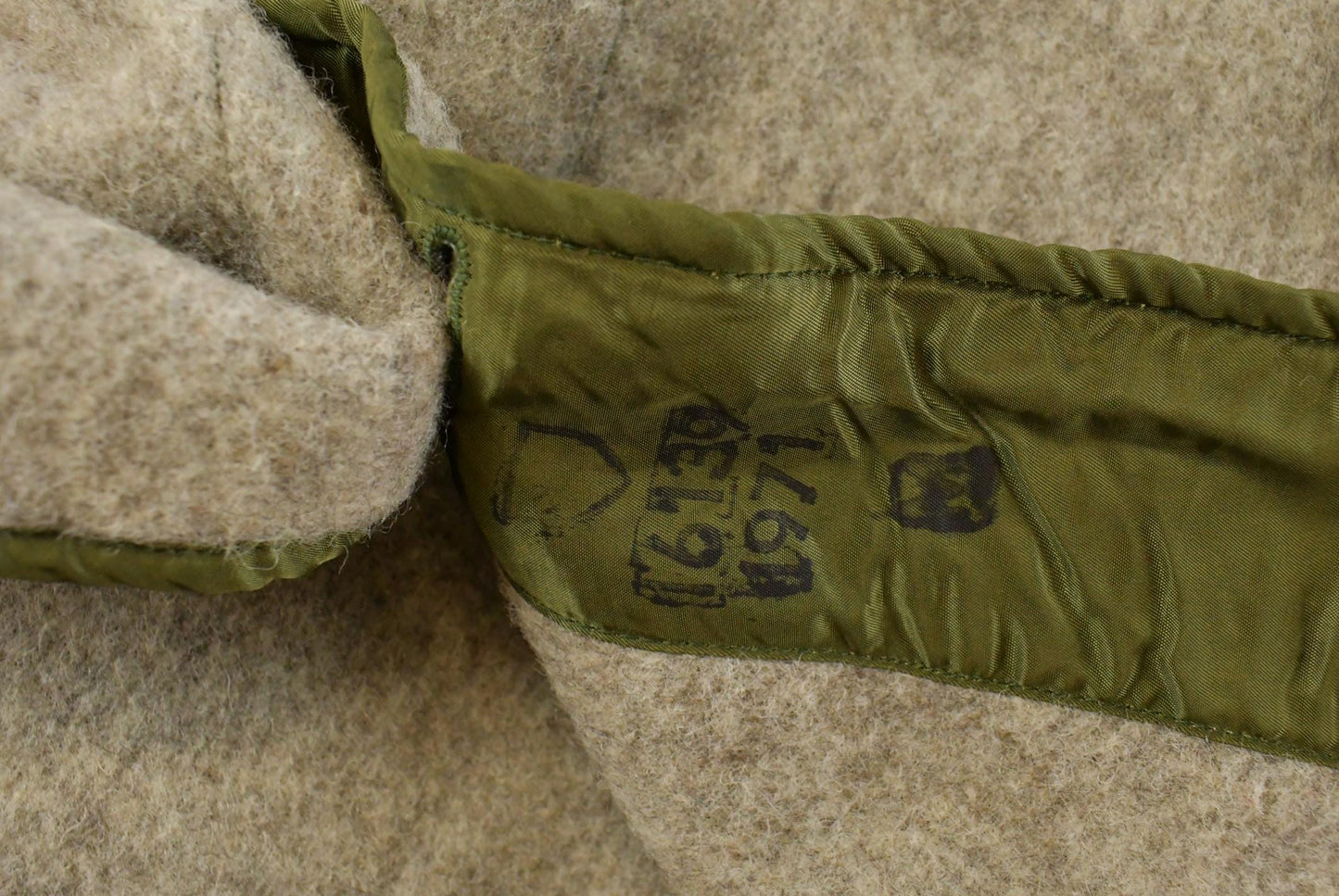 Vintage 1971 Wool Military Parka Field Liner Jacket Men's L