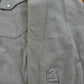 Vintage 1990s Wrangler Gray Canvas Button Up Snaps Western Shirt Men's L