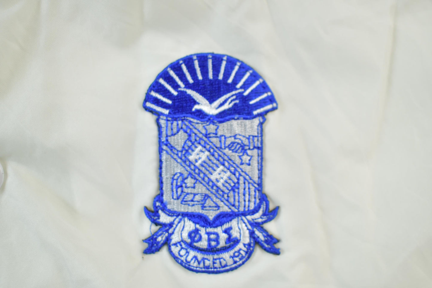 Vintage 1980s Veste Phi Beta Sigma Fraternity Line Jacket Men's Medium