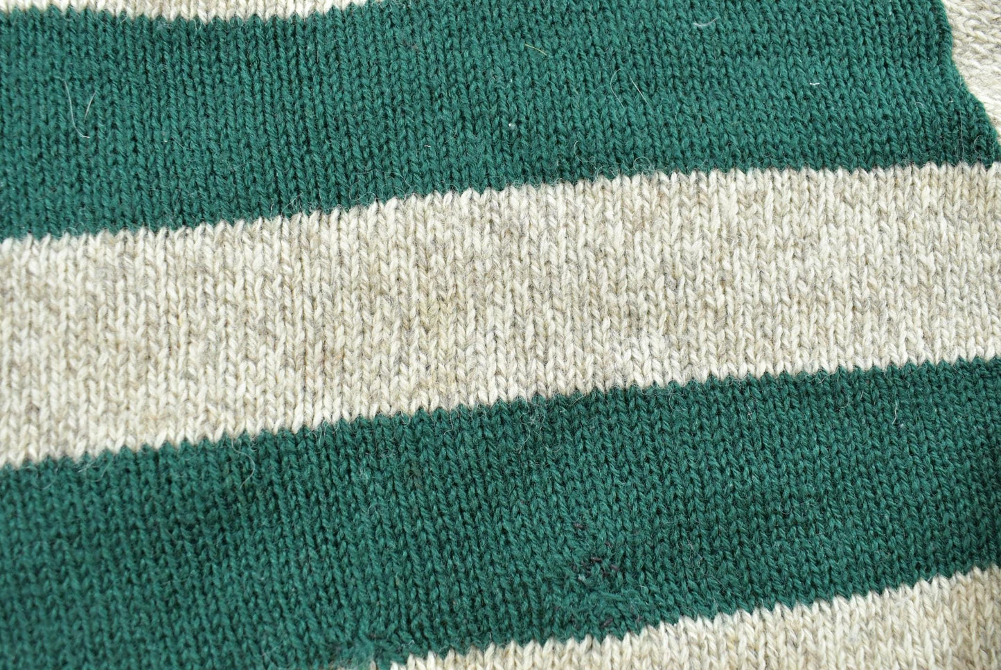 Vintage 1990s Cambridge Dry Goods Striped Knit Wool Crewneck Sweater Men's S