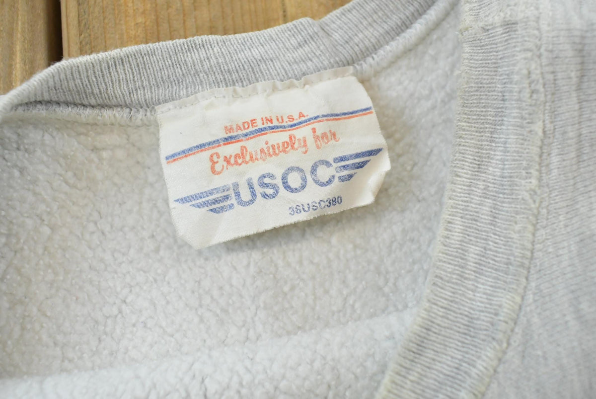 Vintage 1990s US Olympic Trainer Center Lake Placid Reverse Weave Style Crewneck Sweatshirt Men's M