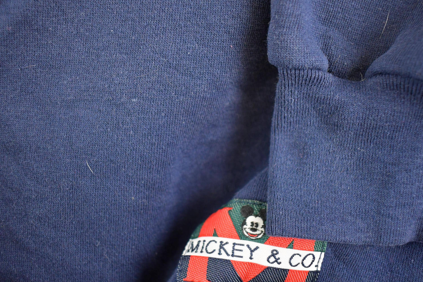 Vintage 1990s Mickey Mouse Disney Quarter Zip Hoodie Sweatshirt Men's L