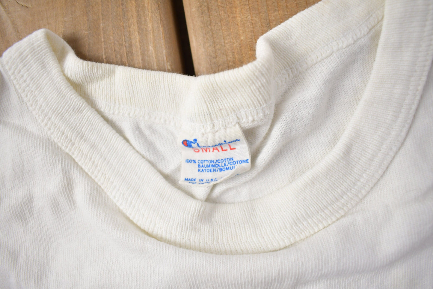 Vintage 1988 Notre Dame Fighting Irish Collegiate Champion Ringer T-Shirt Men's XS