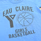 Vintage 1990s Youth Russell Athletic Eau Clair YMCA Girls Basketball T-Shirt Youth L