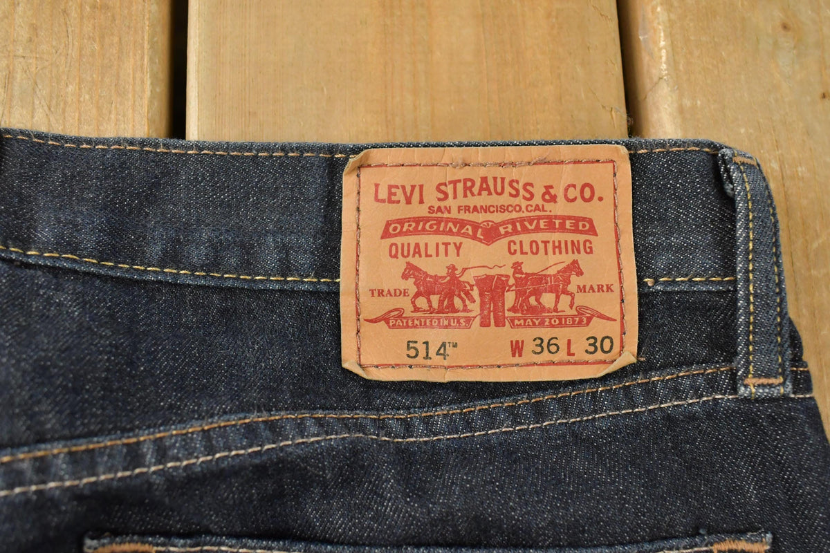Vintage 2000s Levi's 514 Slim Straight Denim Jeans Men's 36 x 30.5