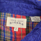 Vintage 1990s Riders Plaid Flannel Button Up Shirt Men's Medium