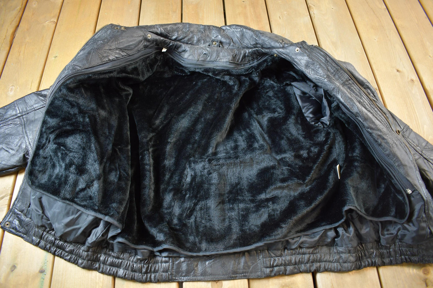 Vintage 2000 Giovanni Navarre Leather Biker Jacket With Lining Men's XL NWT