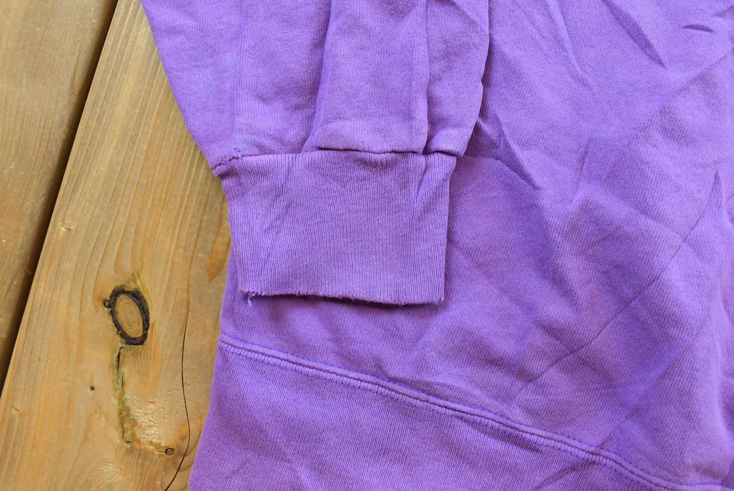 Vintage 1990s Champion Script Logo Purple Crewneck Sweatshirt Men's Medium