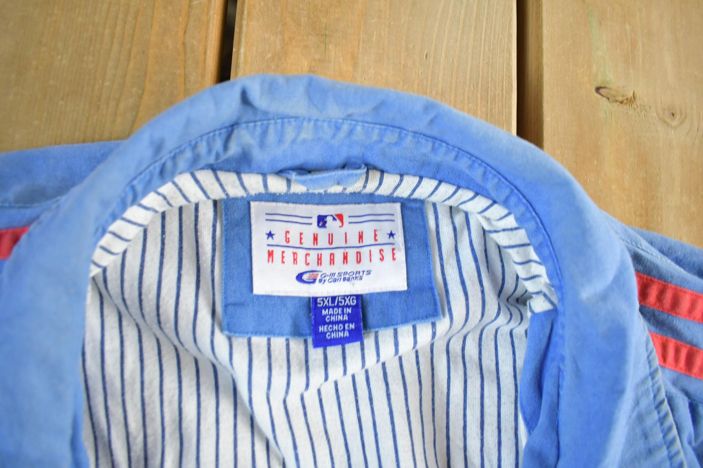 Vintage 1990s Chicago Cubs MLB Embroidered Logo Windbreaker Jacket Men's 5XL