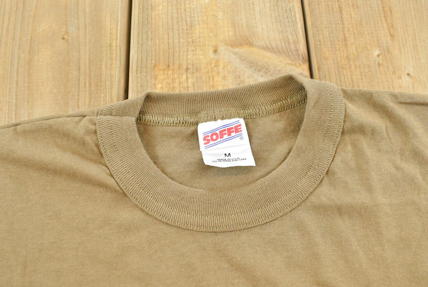 Vintage 1990s Blank Brown T-Shirt Men's M