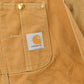 Vintage 1990s Carhartt Double Knee Canvas Bib Overalls Men's 46 x 31