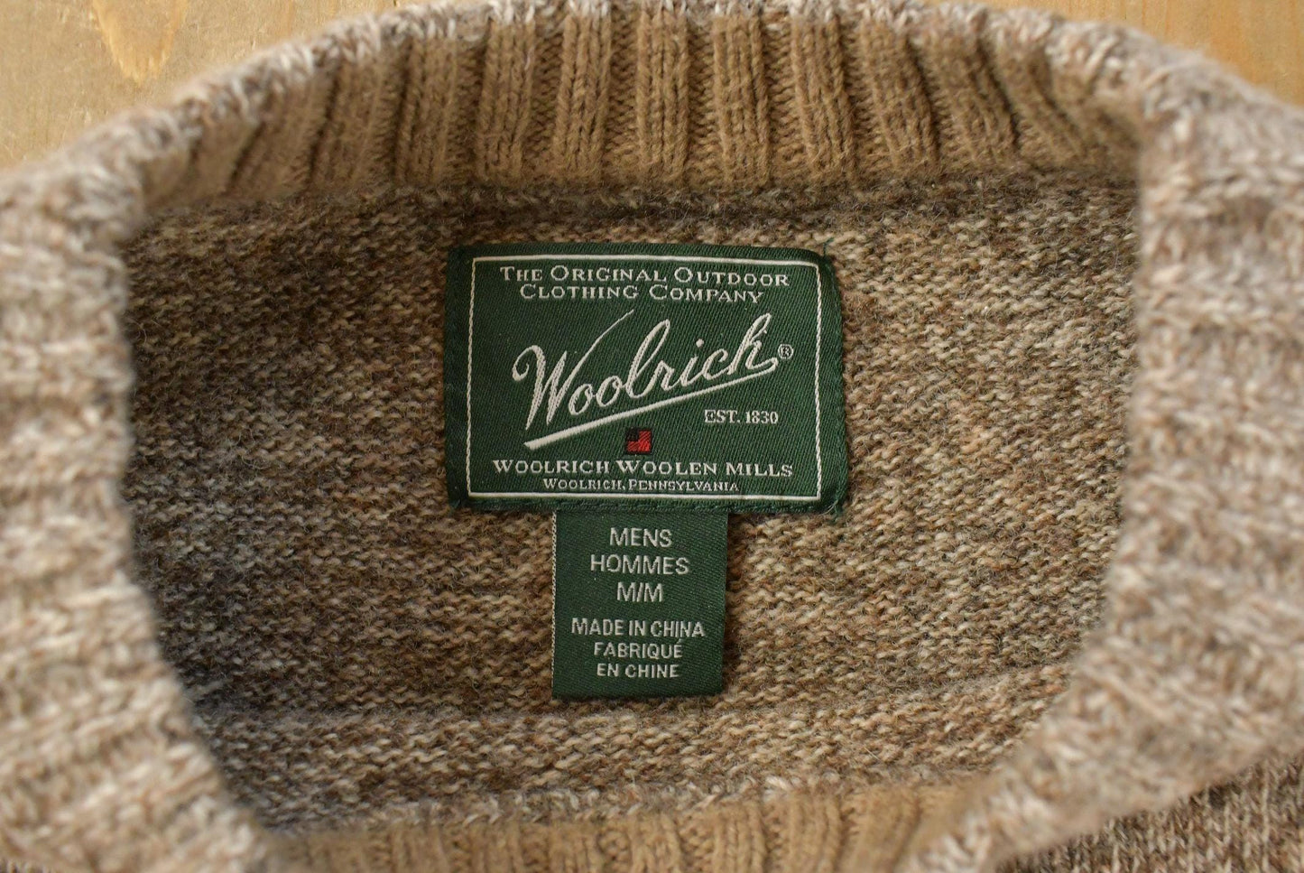 Vintage 1990s Woolrich Wool Knit Sweater Men's M