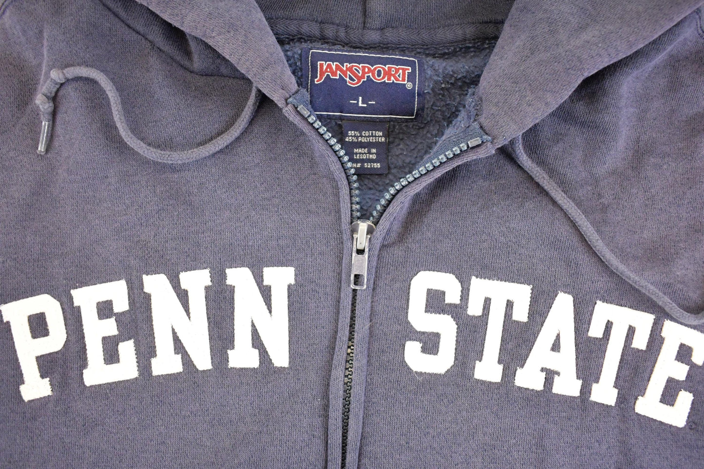 Vintage 1990s Penn State Jansport Full Zip Hoodie Sweatshirt Men's L