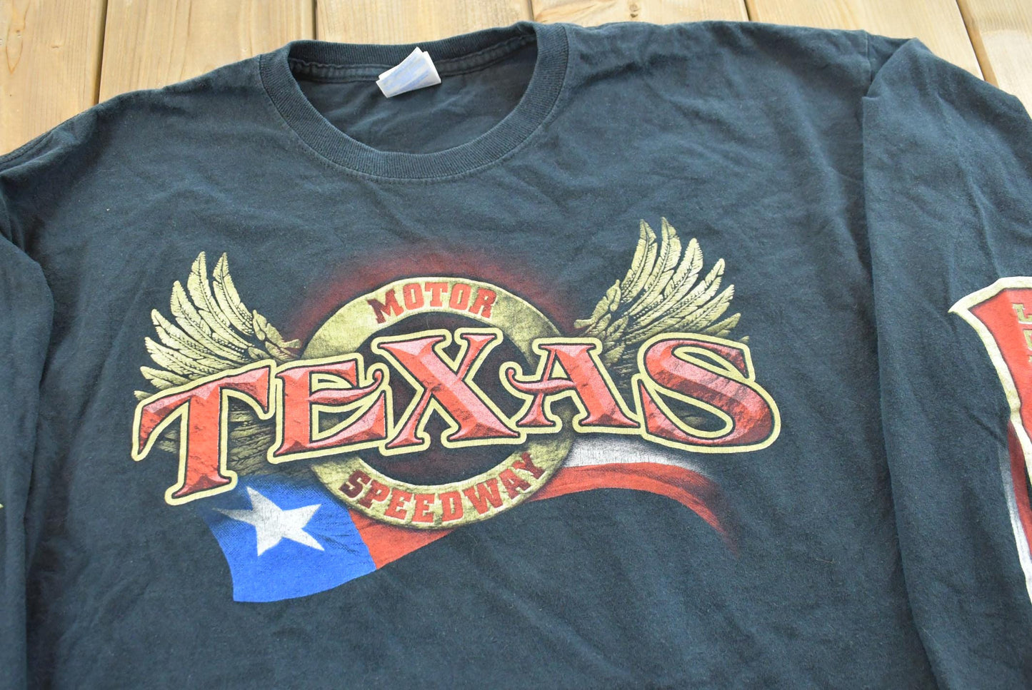 Vintage 1990s Texas Motor Speedway Racing Long Sleeve T-Shirt Mens XL