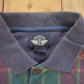 Vintage 1990s Dockers Plaid Rugby Button Up Shirt Men's XL