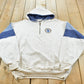 Vintage 1990s Artisans Elroy-Sparta Wisconsin Souvenir Quarter Zip Embroidered Hoodie Sweatshirt Mens XL / 90's Destination Streetwear