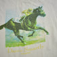 Vintage 1990s Dance Smartly Woodbine Horse Racing Graphic T Shirt Men's XL