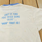 Vintage 1980s Blue Nun Ringer Graphic T Shirt Mens M