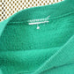 Vintage 1990s Green Blank Raglan Crewneck Sweatshirt Men's L