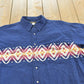 Vintage 1990s Rustler By Wrangler Western Theme Short Sleeve Button Up Shirt Men's 3XL