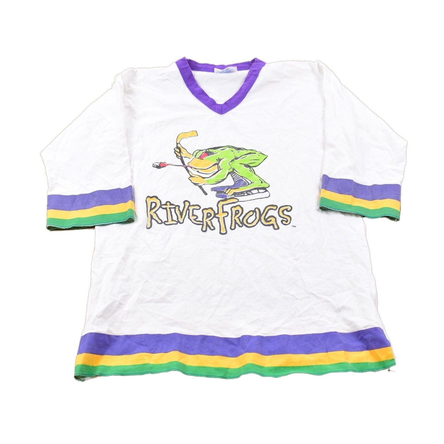 Vintage 1990s River Frogs Crewneck Sweatshirt Men's Medium