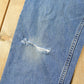 Vintage 1990s Levi's Distressed 550 Relaxed Fit Denim Jeans Women's 33 x 32.5
