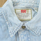 Vintage 1990s Faded Levis Red Tab Denim Button Up Shirt Men's L