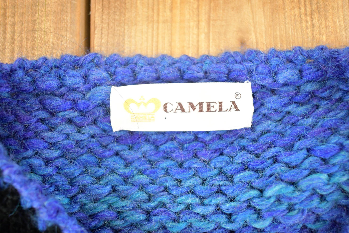 Vintage 90s Abstract Knit Cardigan - Funky Pattern, Women's M