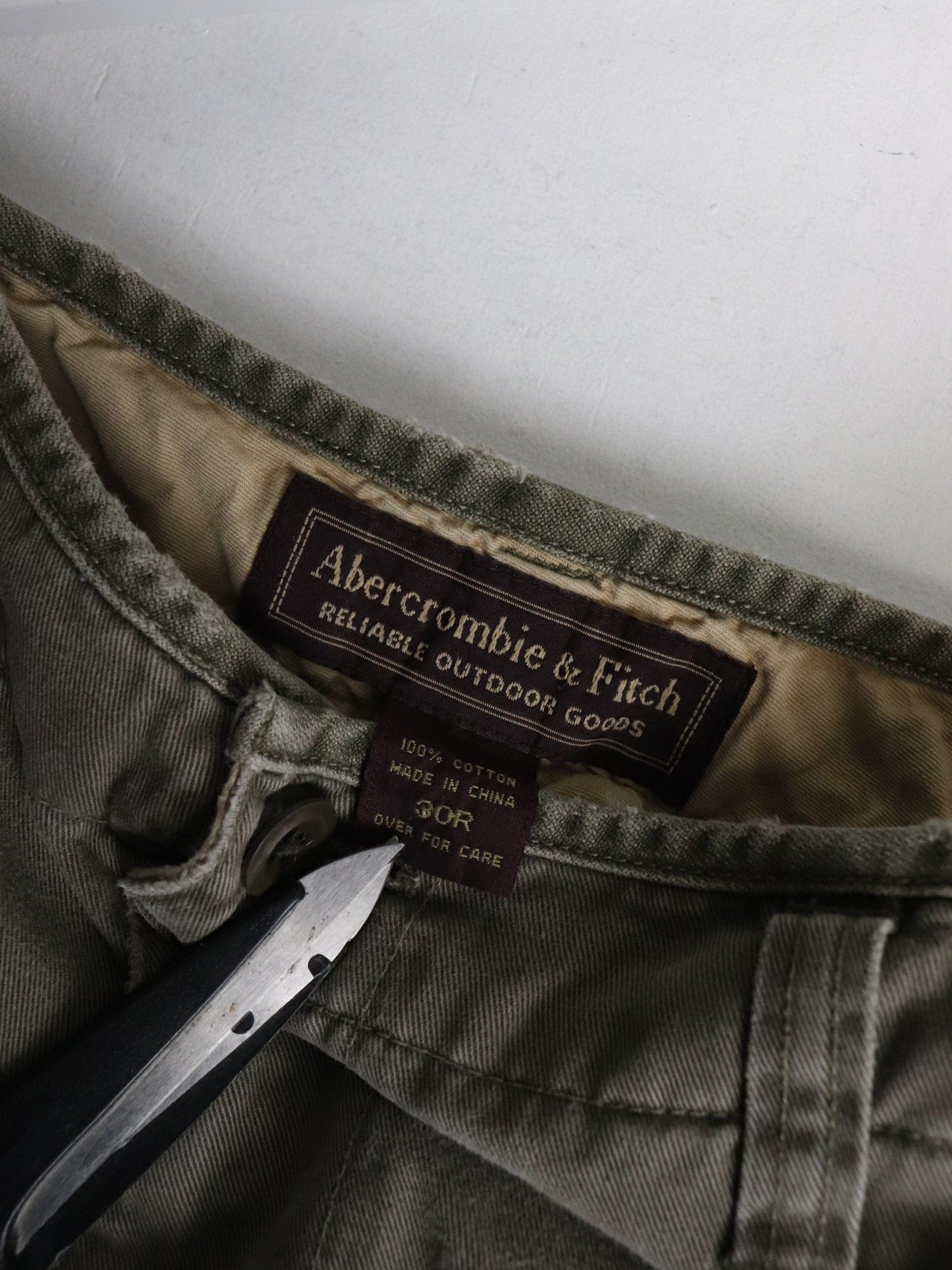 Abercrombie & Fitch Pants Mens 30 x 29 Green Cargo from propervintagecanada
