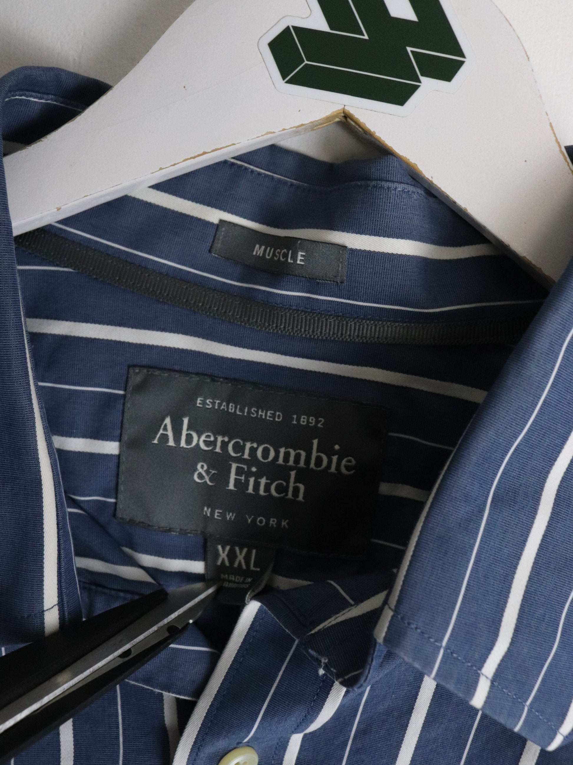 Abercrombie & Fitch Shirt Mens 2XL Blue Muscle Fit from propervintagecanada