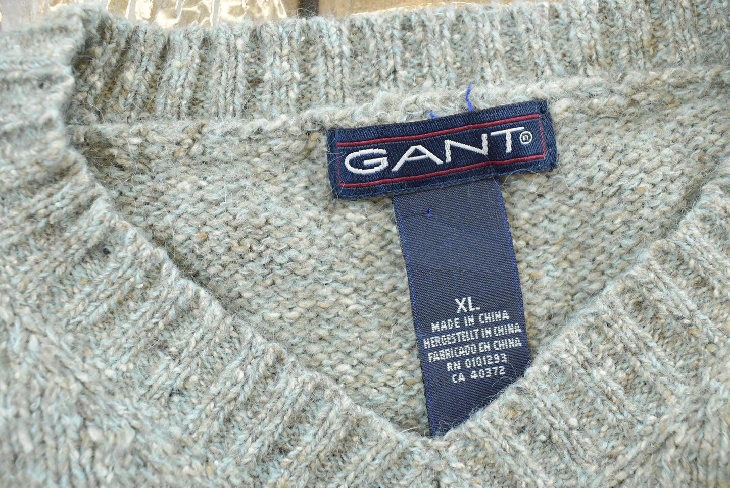 Vintage 1990s Gant Knit Crewneck Sweater Men's M