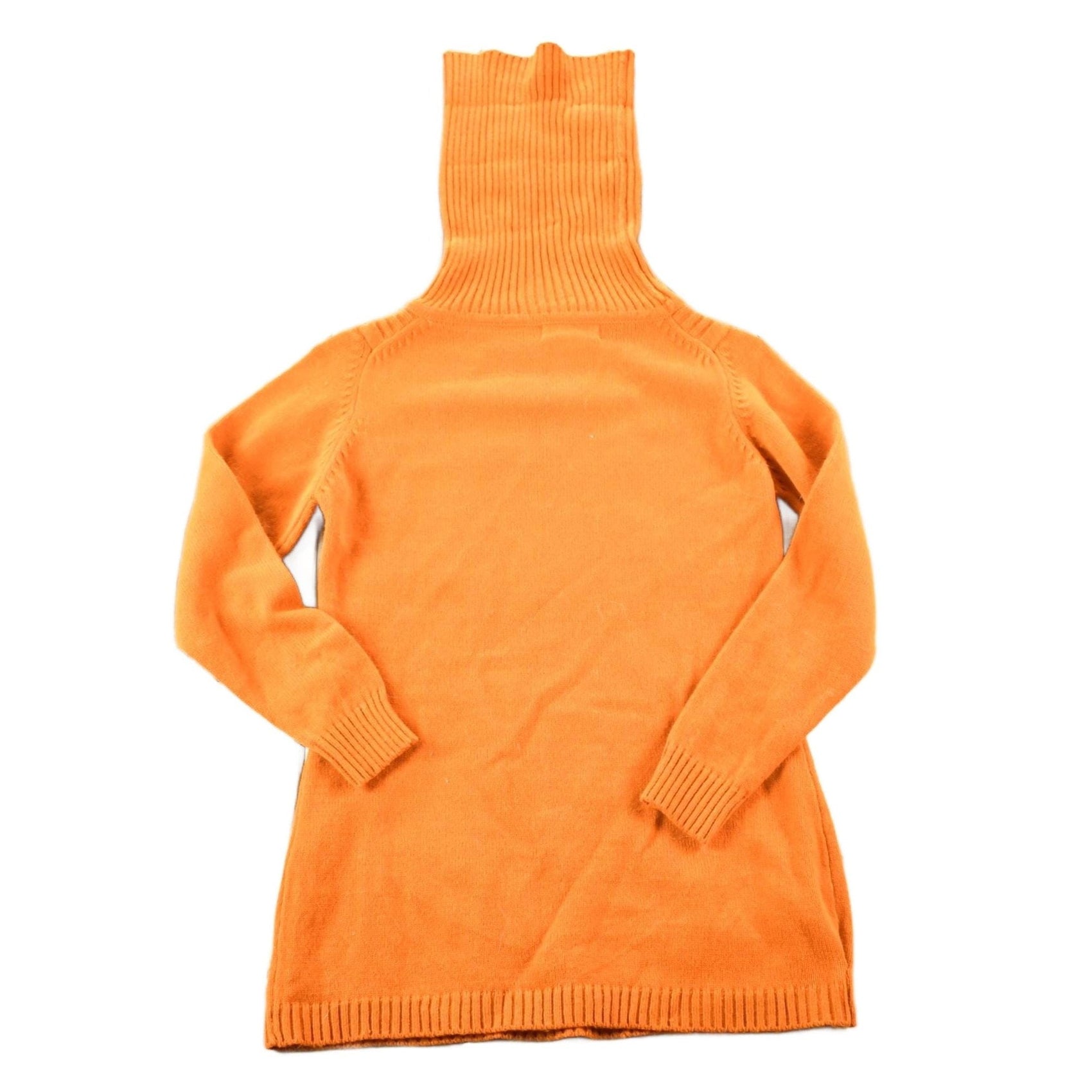 Vintage 1970s Hand Loomed Knit Abstract Pattern Turtleneck Sweater Womens S