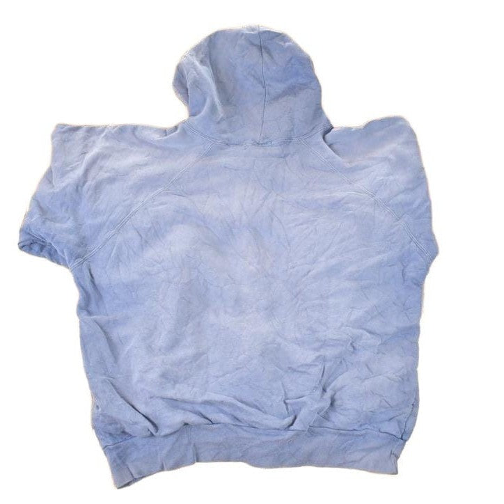 Vintage 1990s Thermal Lined Zip Up Blank Navy Hoodie Sweatshirt Men's L